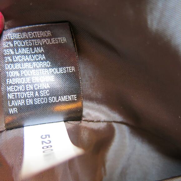 TAHARI Arthur Levine Wool Blend Jacket Blazer Size 4 Women Brown Gray Office - Picture 12 of 14